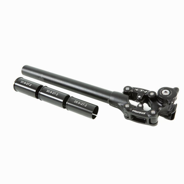 Tige de selle à suspension pour vélo EUNORAU en alliage d'aluminium noir